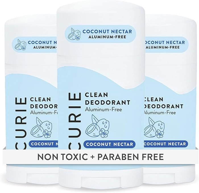 Curie Natural Deodorant for Women - Coconut Nectar - Aluminum Free, Clean, Sustainable, Vegan, Pa... | Amazon (US)