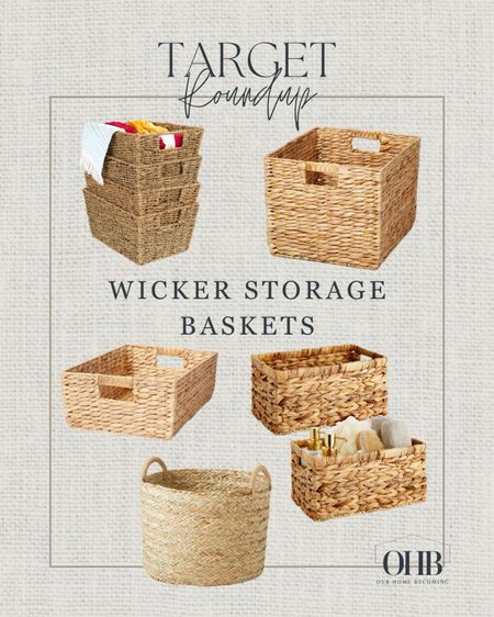 Shop my fave wicker storage baskets from target!

#LTKhome