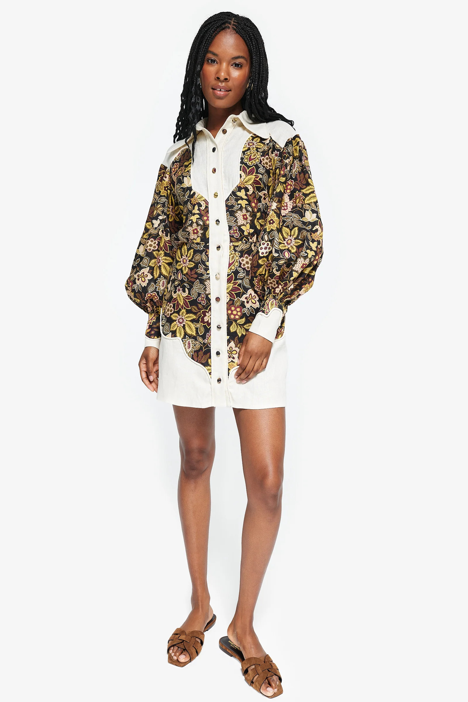 Isabella Panel Mini Dress | COUPER