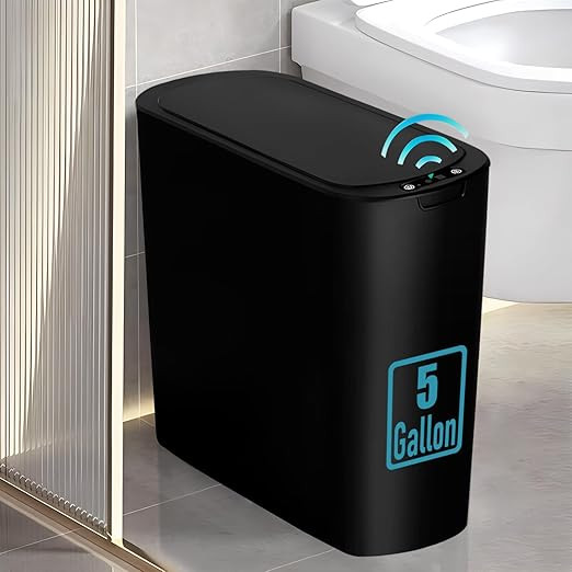 Amazon.com: TIPGO 5 Gallon Motion Senor Bathroom Trash Can with Lid, Automatic Garbage Can Touchl... | Amazon (US)