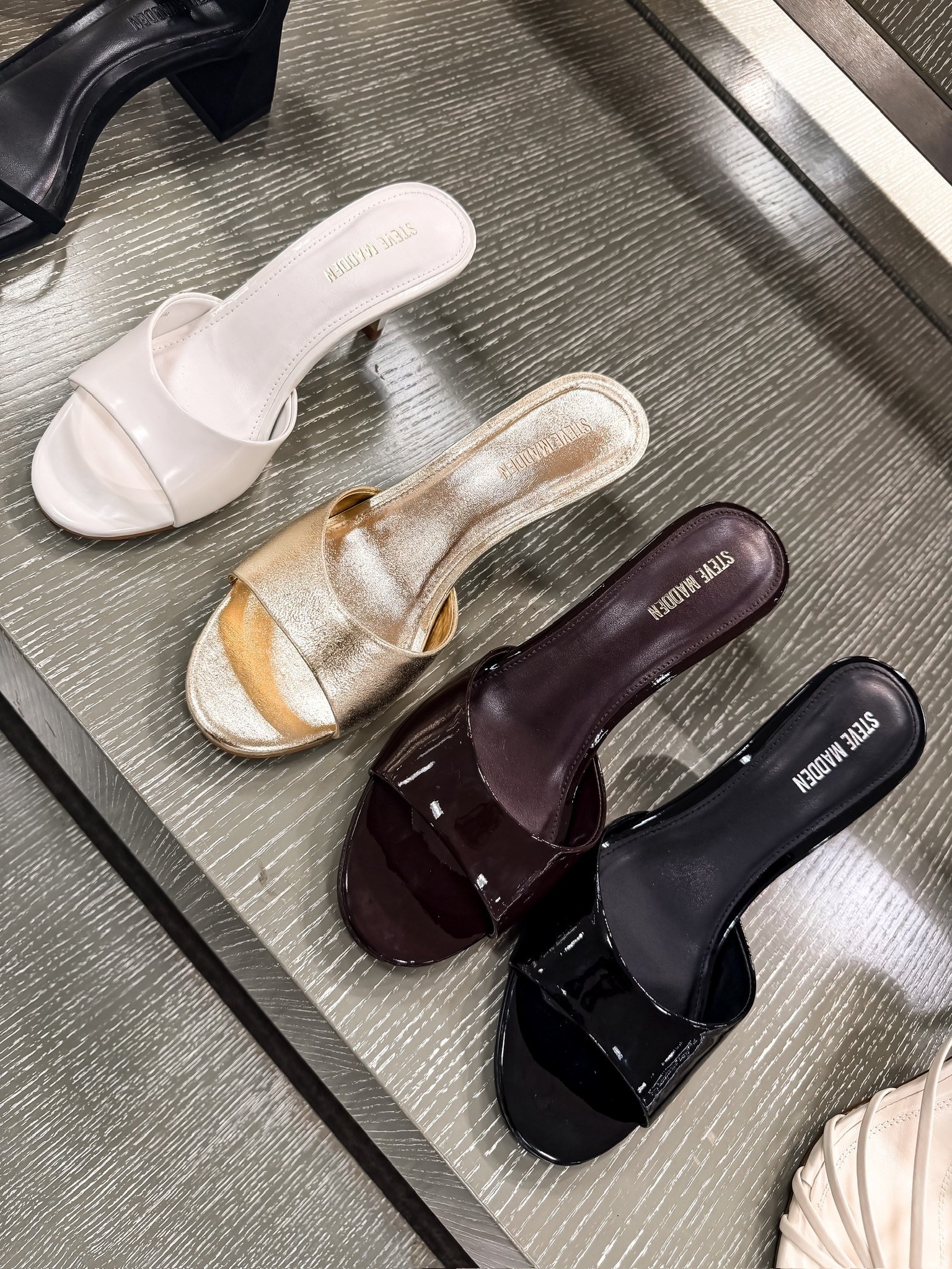 The perfect throw on heels you’ll wear all summer. Simple, chic, and go with literally everything. I love that they come in multiple colors so you can grab your everyday neutral or something a little more fun

summer heels, neutral shoes, everyday style, capsule wardrobe, chic basics, Steve Madden, themominstyle 

#LTKSeasonal #LTKootd #LTKOver40