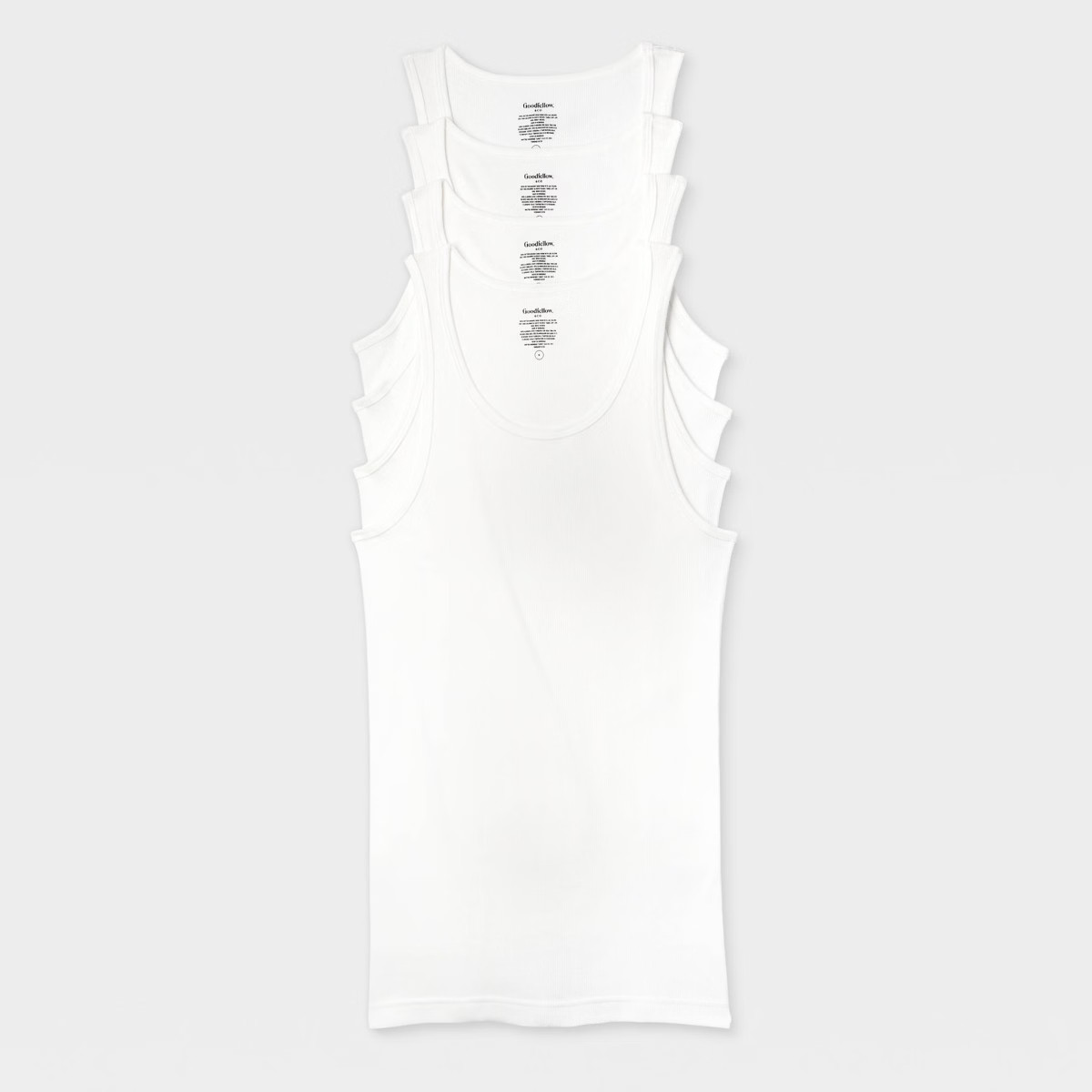 Men's 4pk Ribbed Tank Top - Goodfellow & Co™ | Target