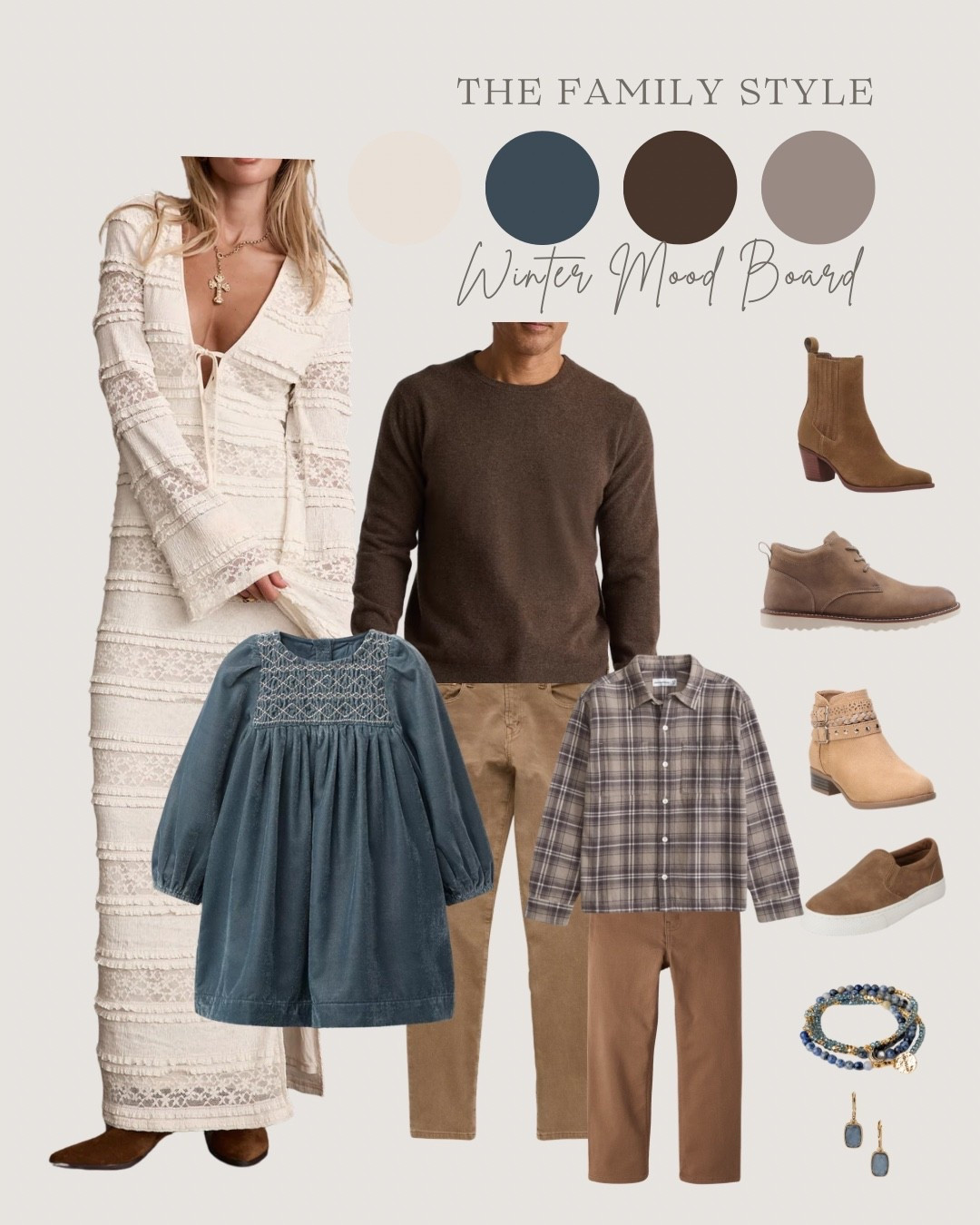 Winter mood board. Daughters dress can be found @zara 

#LTKSeasonal