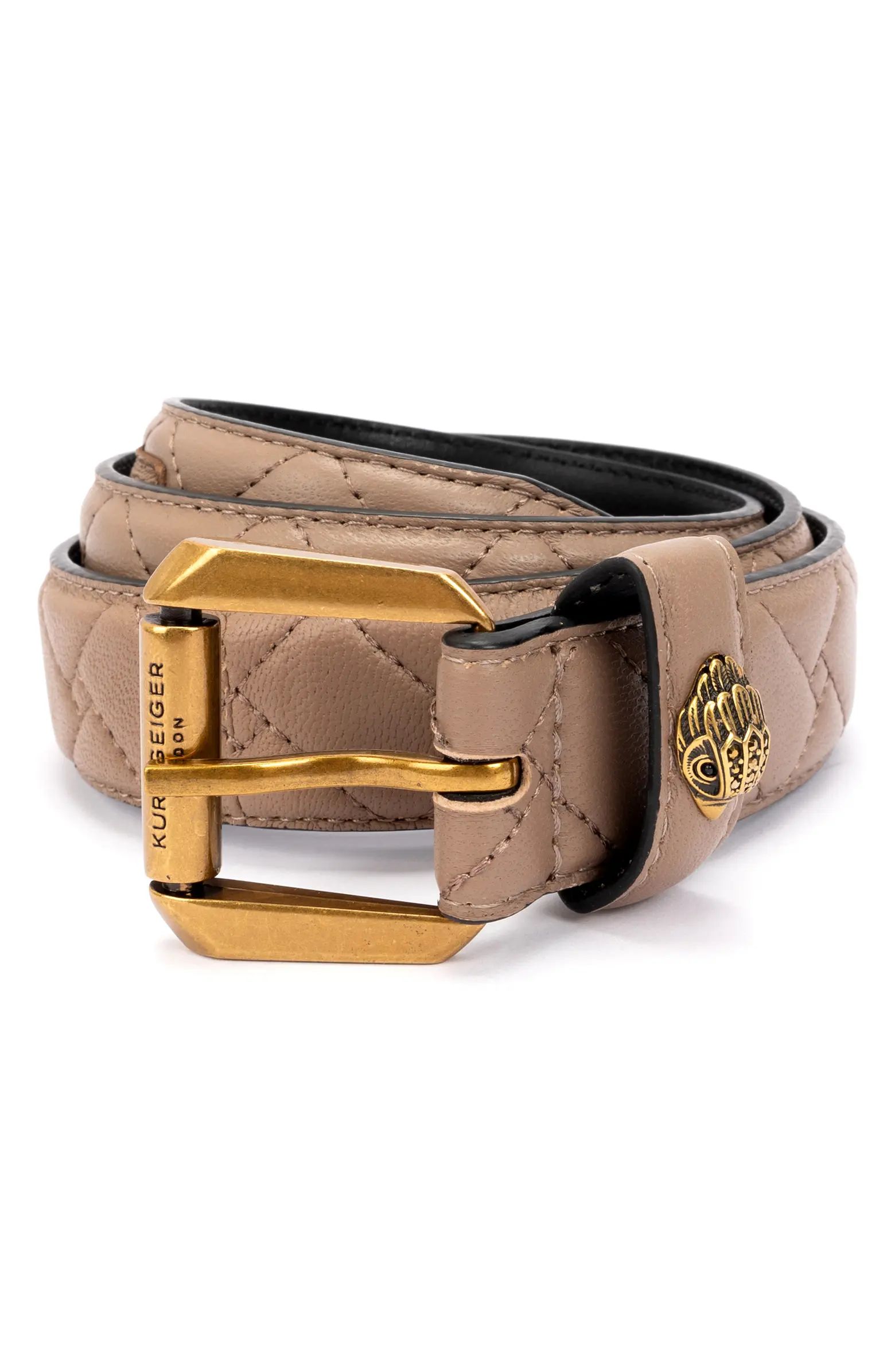 Micro Quilt Leather Belt | Nordstrom