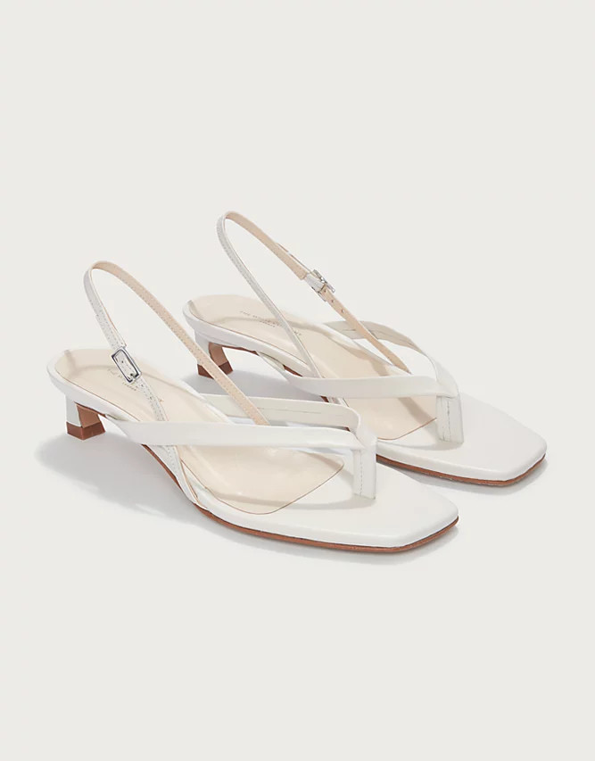 Leather Kitten Heel Toe Post Sandals | Shoes, Boots & Trainers | Th... | The White Company UK & ROW