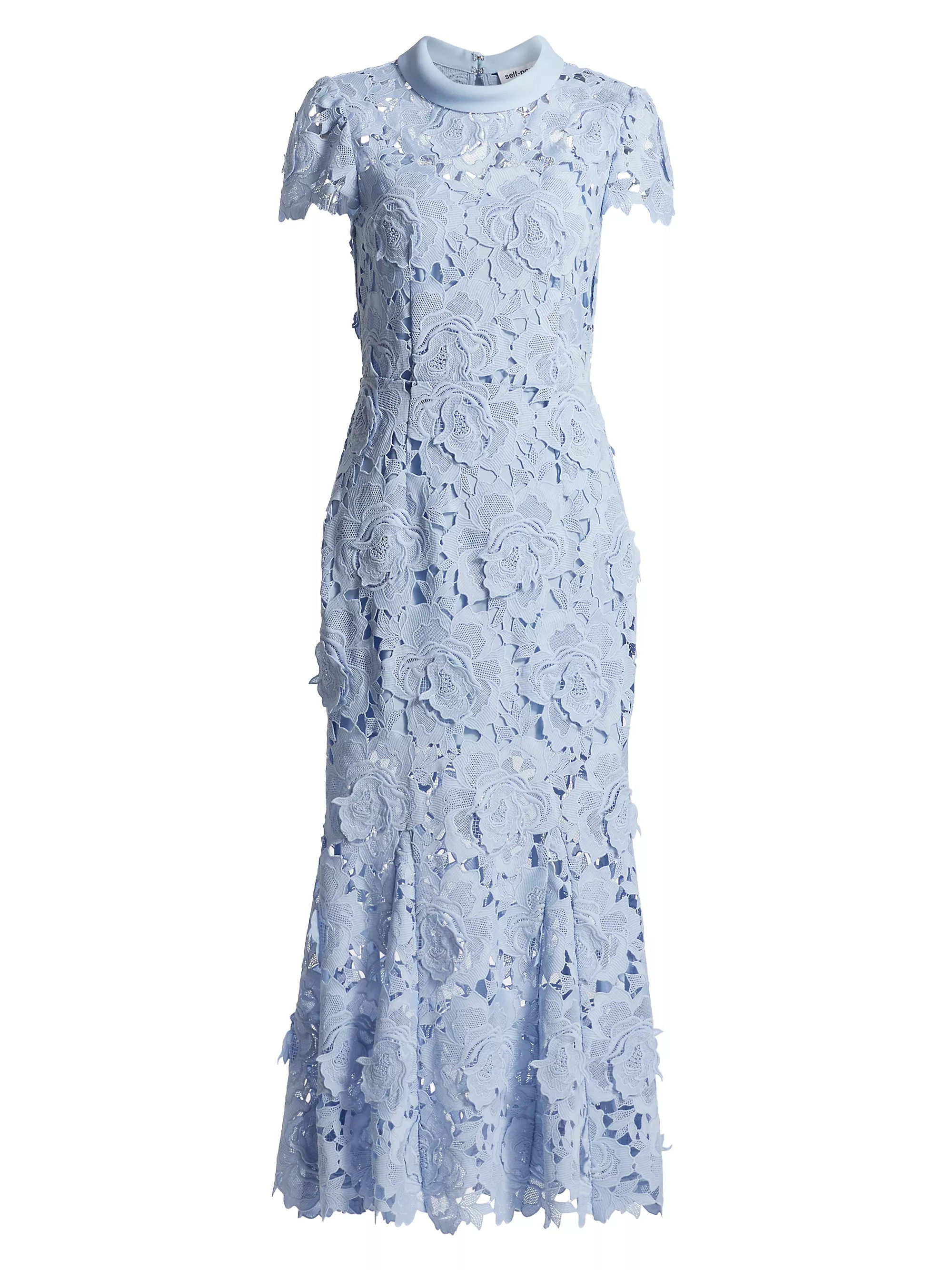 Floral Lace Fit & Flare Midi Dress | Saks Fifth Avenue