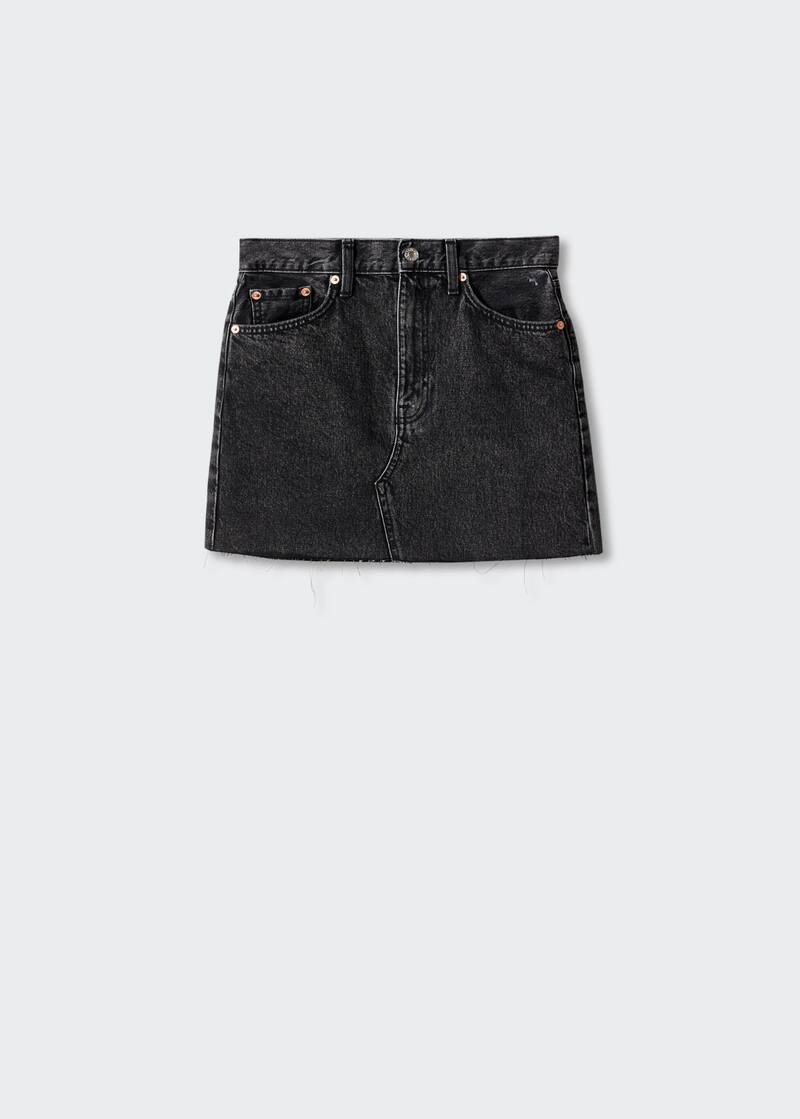Denim mini-skirt -  Women | Mango USA | MANGO (US)