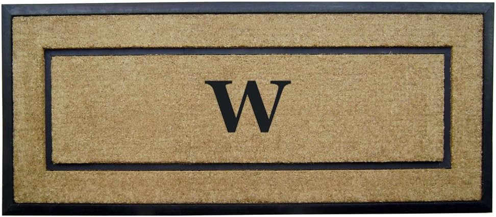 Nedia Home Single Picture Black Frame with Coir Rubber Border Dirt Buster Doormat, 24 by 57-Inch,... | Amazon (US)
