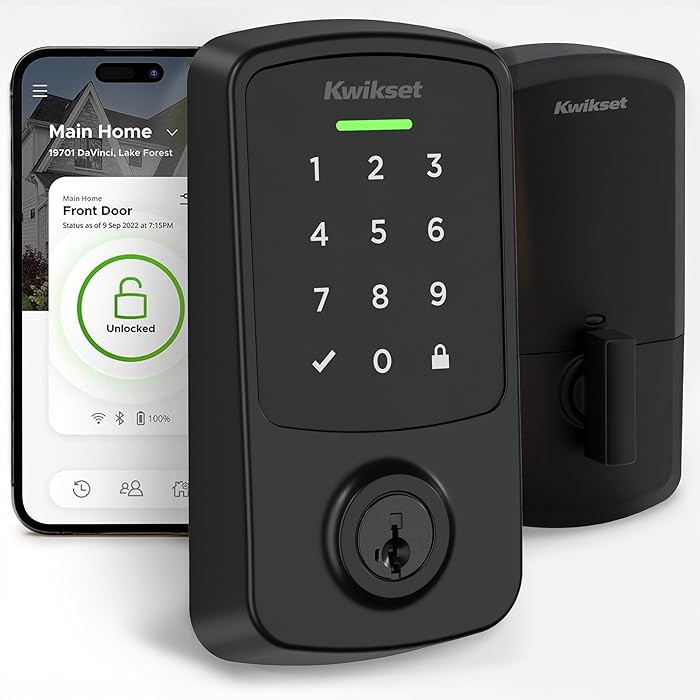 Kwikset Aura Reach Smart Lock Matter and Bluetooth Enabled Keyless Entry Door Lock Deadbolt, Prox... | Amazon (US)