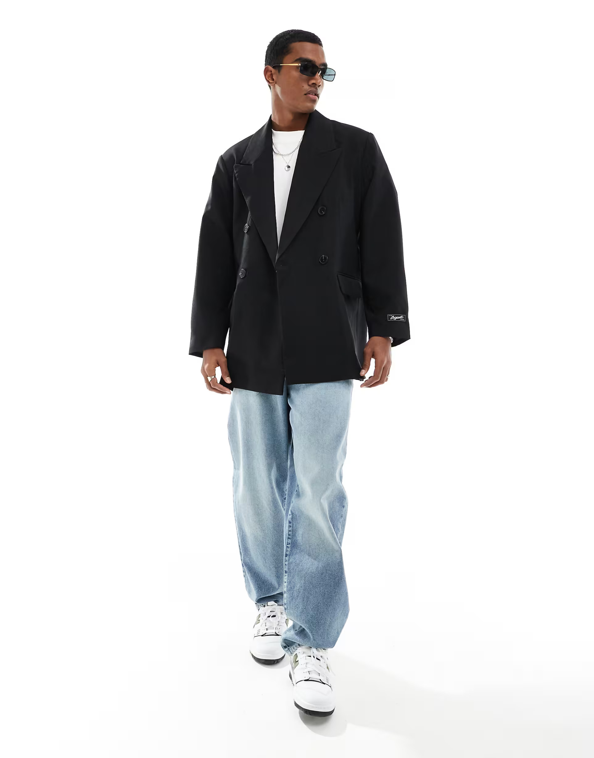 Jack & Jones oversized suit jacket in black | ASOS (Global)