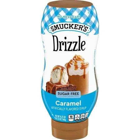 Smucker’s Drizzle Sugar Free Caramel Artificially Flavored Syrup, 19.25 oz Squeeze Bottle | Walmart (US)