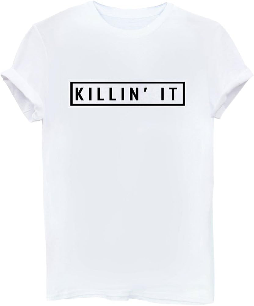 YITAN Women's Cute Juniors Tops Teen Girl Tee Funny T Shirt | Amazon (US)