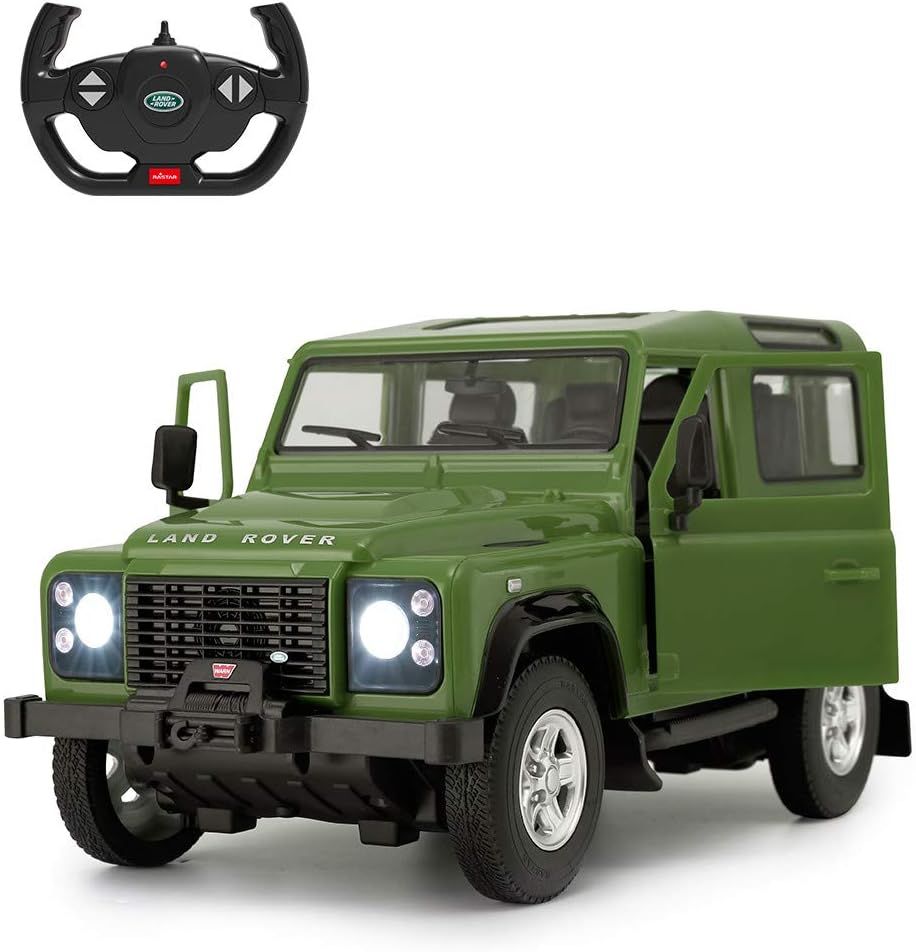 Amazon.com: Land Rover Defender RC Car, RASTAR 1/14 Land Rover Remote Control Toy Model Car, Door... | Amazon (US)