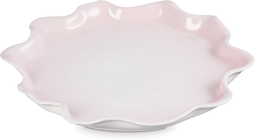 Le Creuset Stoneware Iris Serving Platter, 14", Shell Pink | Amazon (US)
