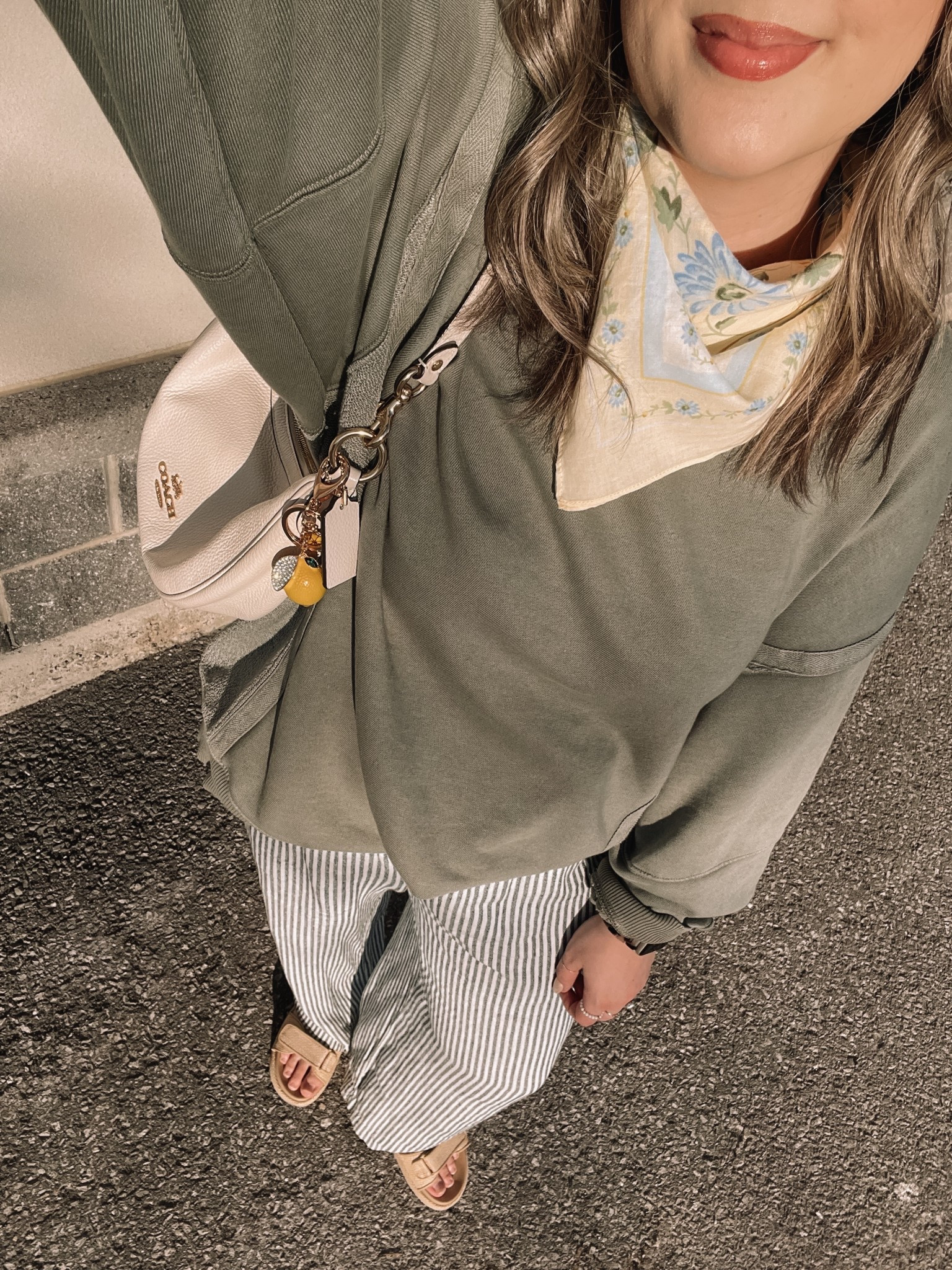 Easy spring outfit! Wearing M in the sage green sweatshirt, it runs big. Linked this year’s version of my striped linen wide leg pants, I wear L tall. Love the butter yellow bandana for a fun pop of color & print! Canadian Old Navy links are under “similar products”


#LTKsale #LTKstyletip #LTKmidsize