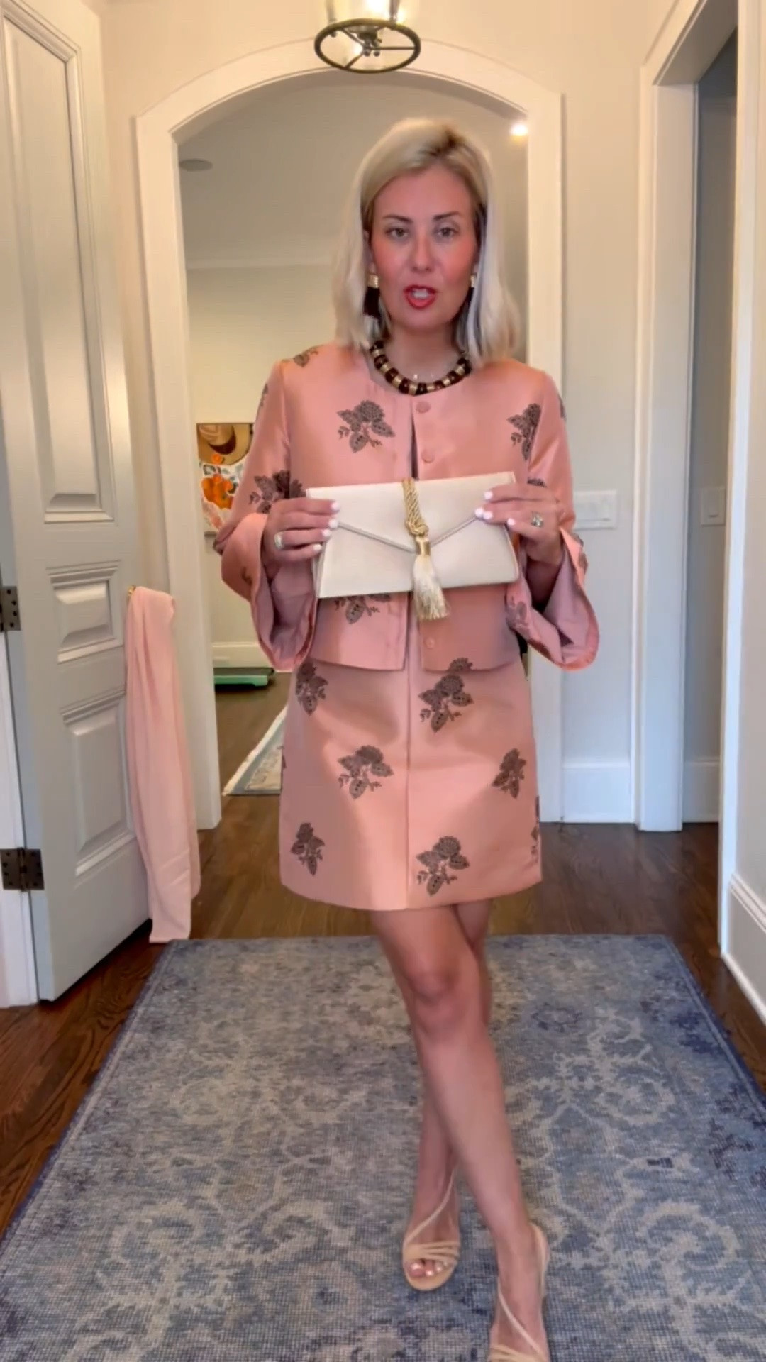 Well there’s a reason @tuckernuck is a go to for me - dressing us head to toe no matter what the occasion! And, girls, remember, we are mixing and matching and wearing pieces together and with other things too, got it? 
Pro tip: don’t overlook the jewels & bags!
 Sizing: Short dress 4
Jacket S Heels 8
Green dress S (need xs) Flats 7.5  
Honored to be a #tuckernuckpartner !