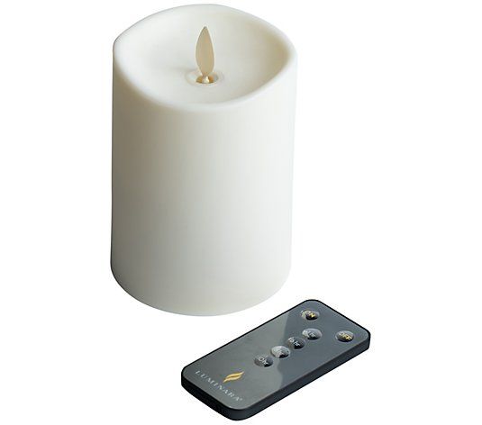 Luminara 5" Flameless Outdoor Candle with Remote Control - QVC.com | QVC