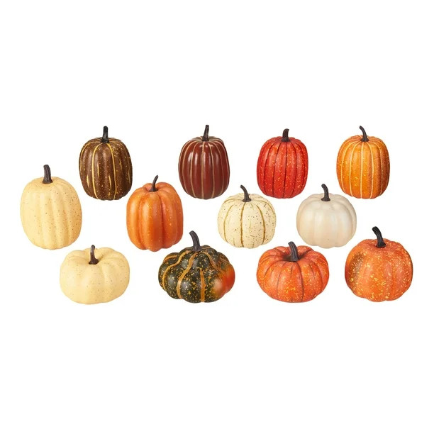 Way To Celebrate Mini Pumpkin Set Of 12 - Walmart.com | Walmart (US)