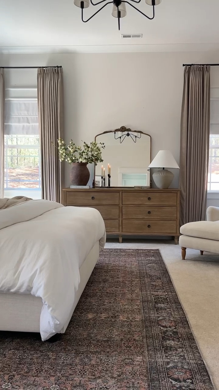 A follower favorite is our primary bedroom dresser! I also love the cozy chair corner in this space, especially during the colder months 🤍

#LTKHome #LTKSeasonal #LTKFindsUnder50