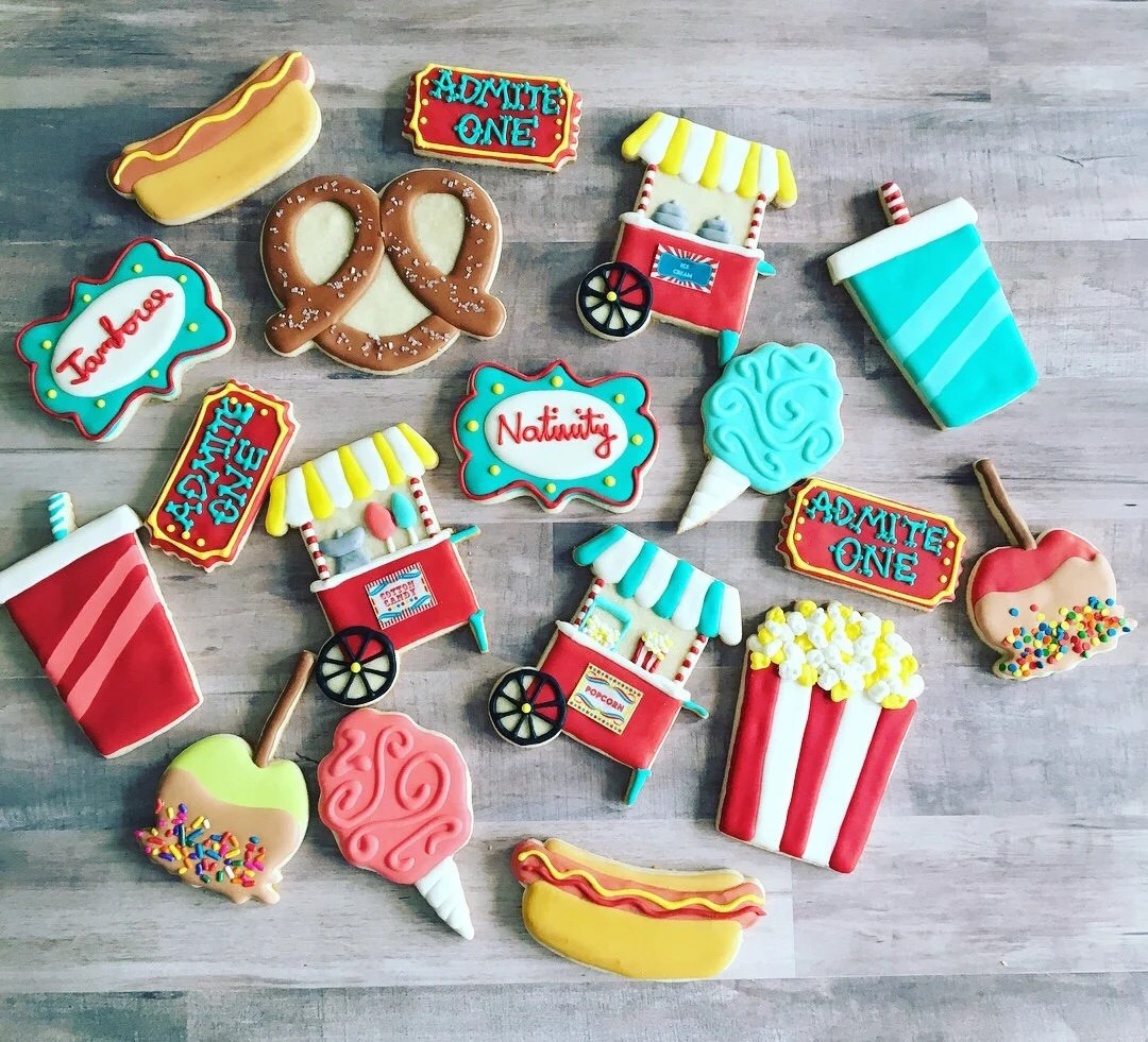 Carnival Theme Set Cookies - Etsy | Etsy (US)