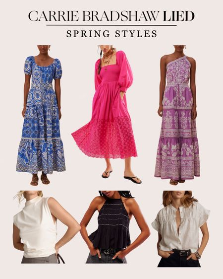 Spring styles that caught my eye — I love a flowy maxi dress for spring into summer. Tops like these are easy to pair with a variety of bottoms already in your closet - 

#LTKSeasonal