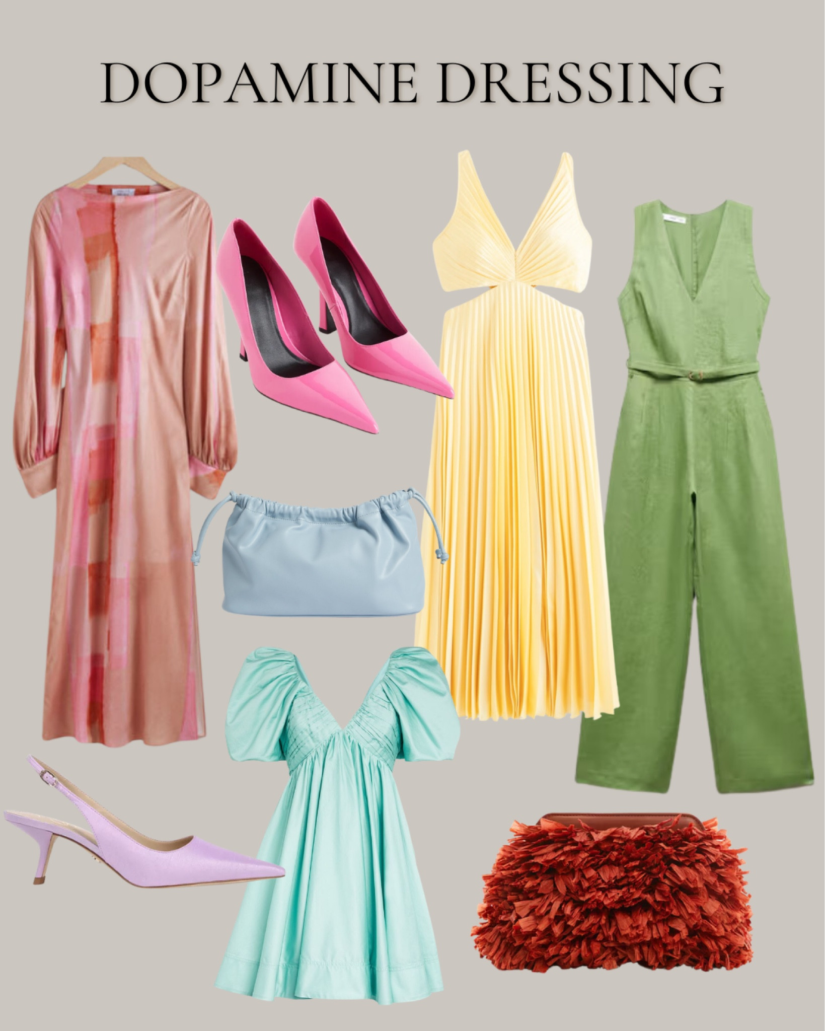 Dopamine dressing for all of your spring and summer occasions.

Wedding guest, wedding outfit, spring events, summer events, occasion outfit, maxi dress, midi dress, jumpsuit, mini dress 
 
#springoccasionwear #eventoutfit #springaccessories #bagsforevents #marksandspencer #aje #abercrombie #affordableoccasionwear 


#LTKSeasonal #LTKwedding #LTKeurope