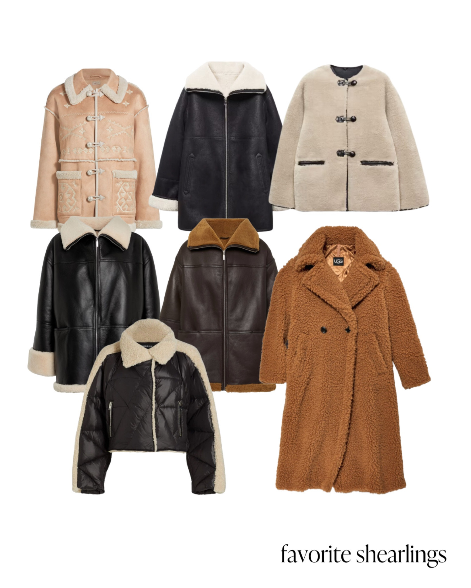 My favorite shearling coats 

#LTKstyletip #LTKSeasonal