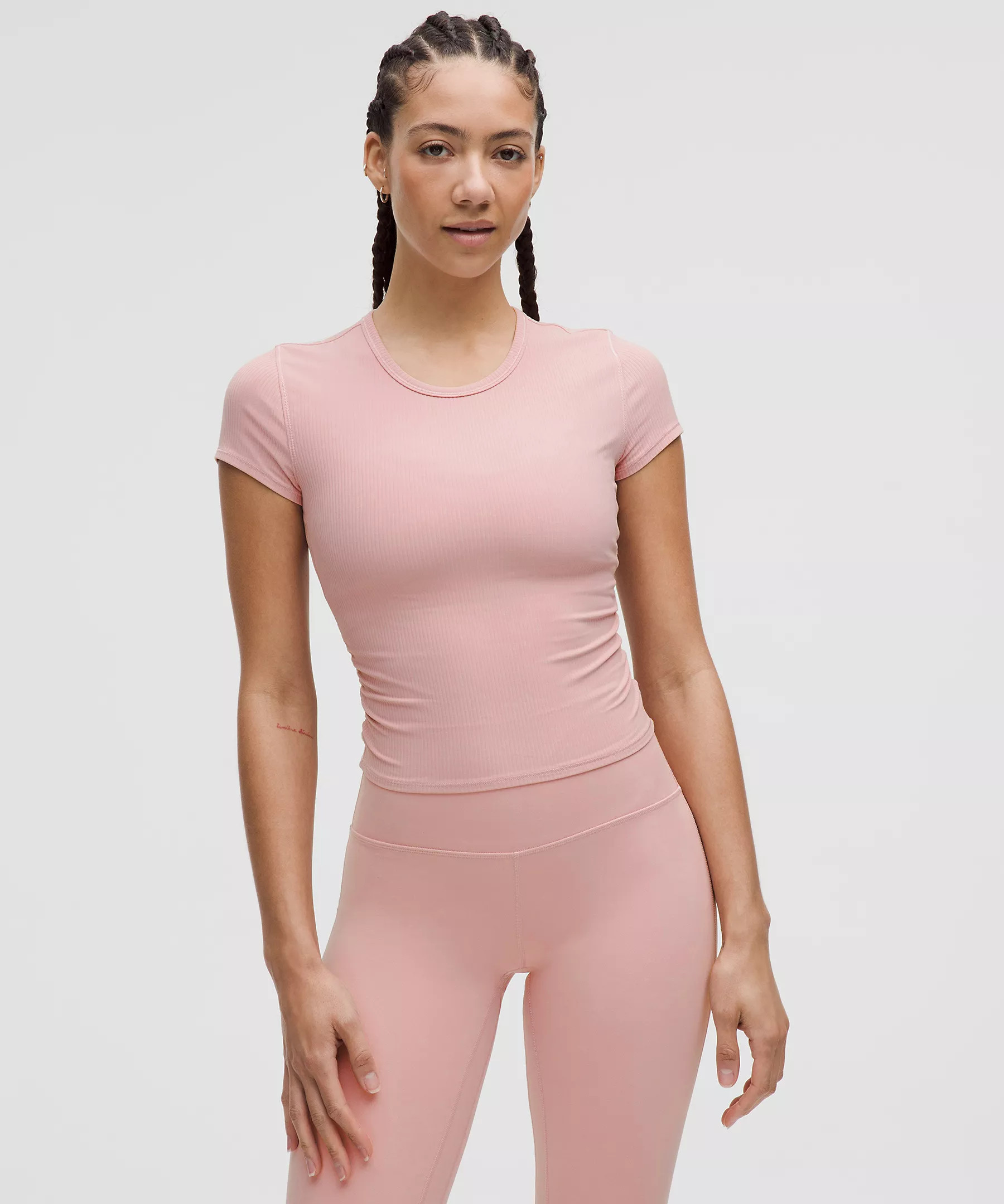 All It Takes Back-Twist Ribbed Short-Sleeve Shirt | Women's Short Sleeve Shirts & Tee's | lululem... | Lululemon (US)