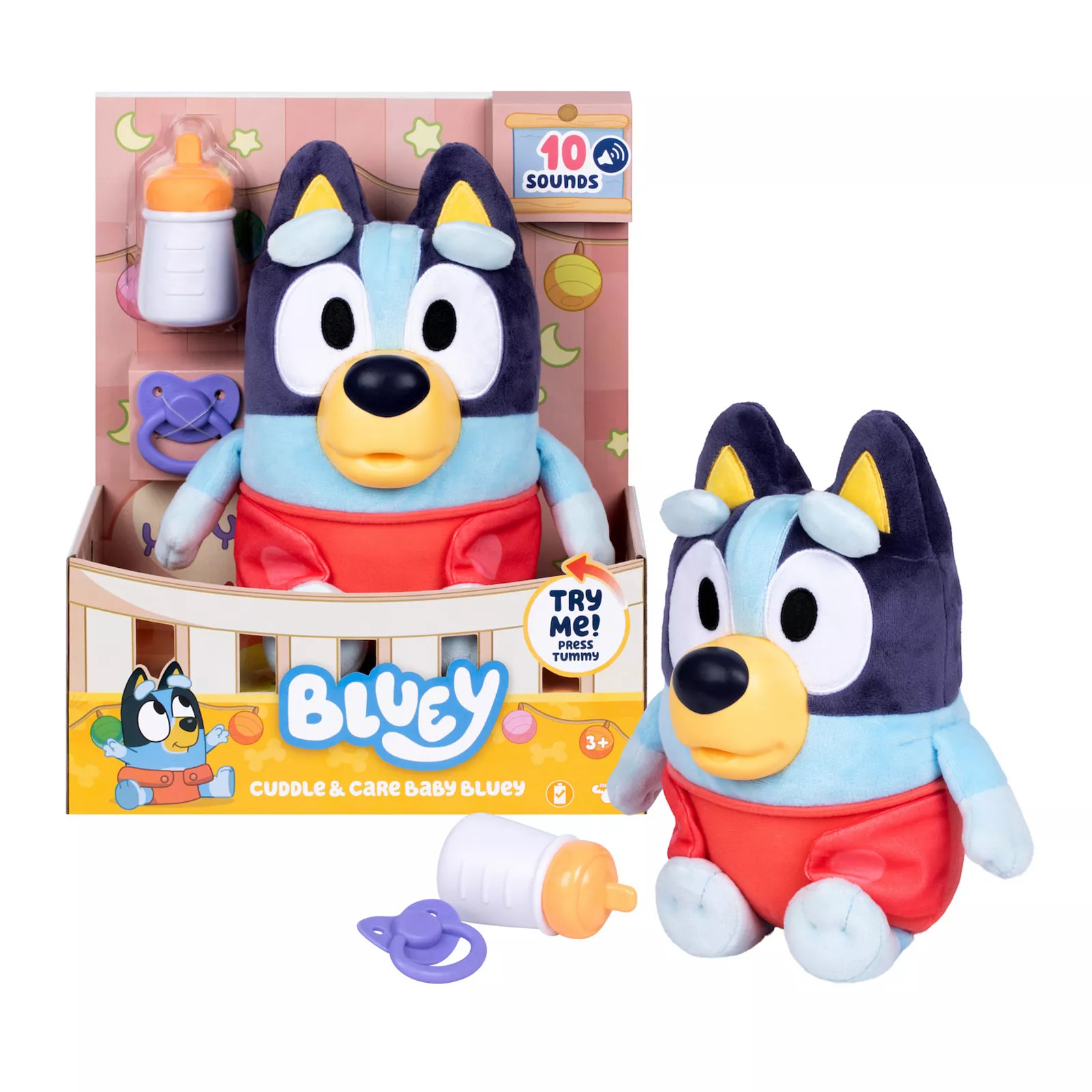 Bluey Cuddle & Care Interactive Plush Toy with 10 Sounds, Multi | Kohl's