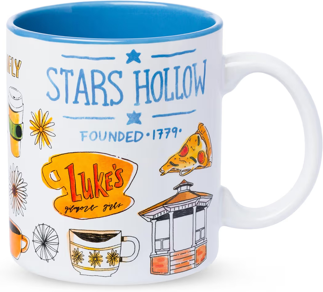 Silver Buffalo Gilmore Girls Destination Locations Icons Ceramic Mug, 20 Ounces | Amazon (US)