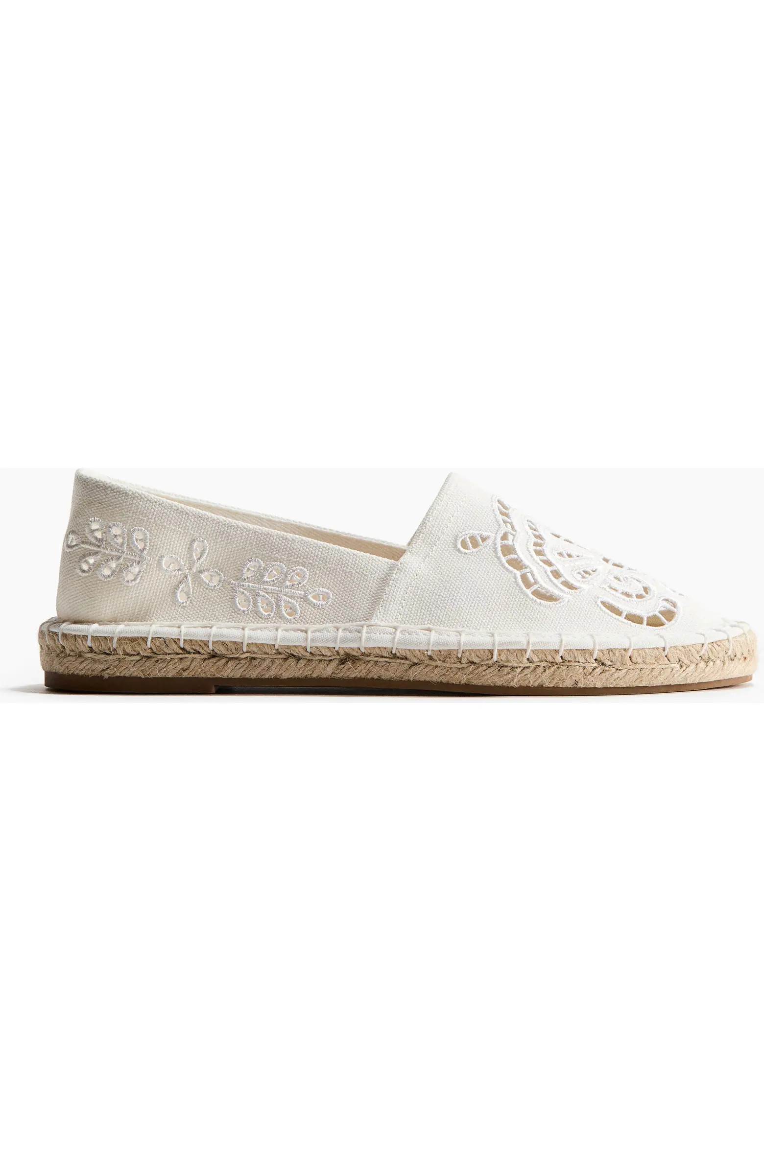 H&M Espadrilles with eyelet embroidery | Nordstrom | Nordstrom