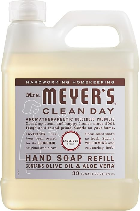 Mrs. Meyer's Clean Day, Hand Soap Refill, Lavender Scent, 33 Fl Oz | Amazon (US)