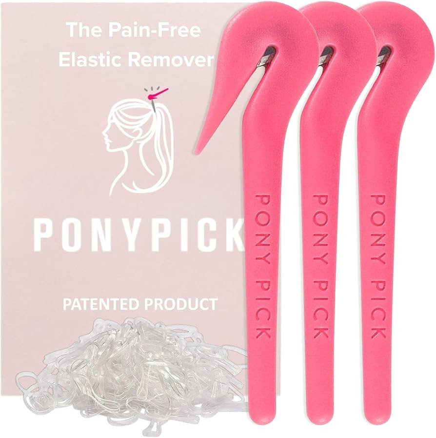 THE PONY PICK Hair Elastic Rubber Bands Cutter Tool – Easy To Use, Pain Free, No Hair Damage ... | Amazon (US)