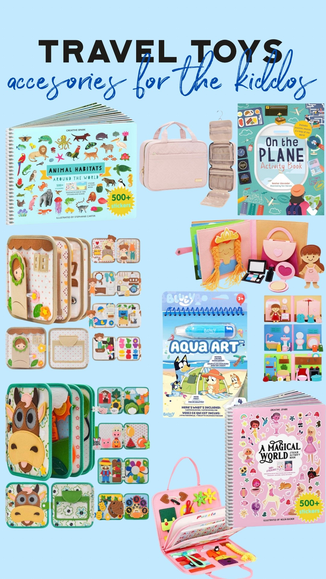 Toys and activities to help distracts the kids during travel… whether it’s a roadtrip or on a plane, these will help make sure your littles stay occupied and have fun along the way!

#LTKKids #LTKTravel #LTKFamily