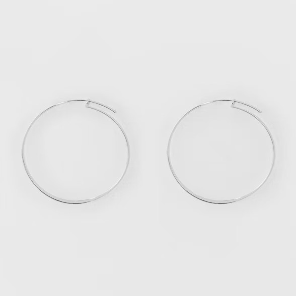 Large Thin Hoop Earrings - A New Day™ | Target