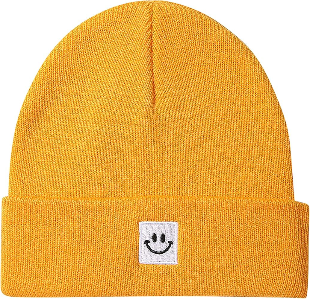 MaxNova Knit Beanie Hat with Smile Face for Men/Women | Amazon (US)