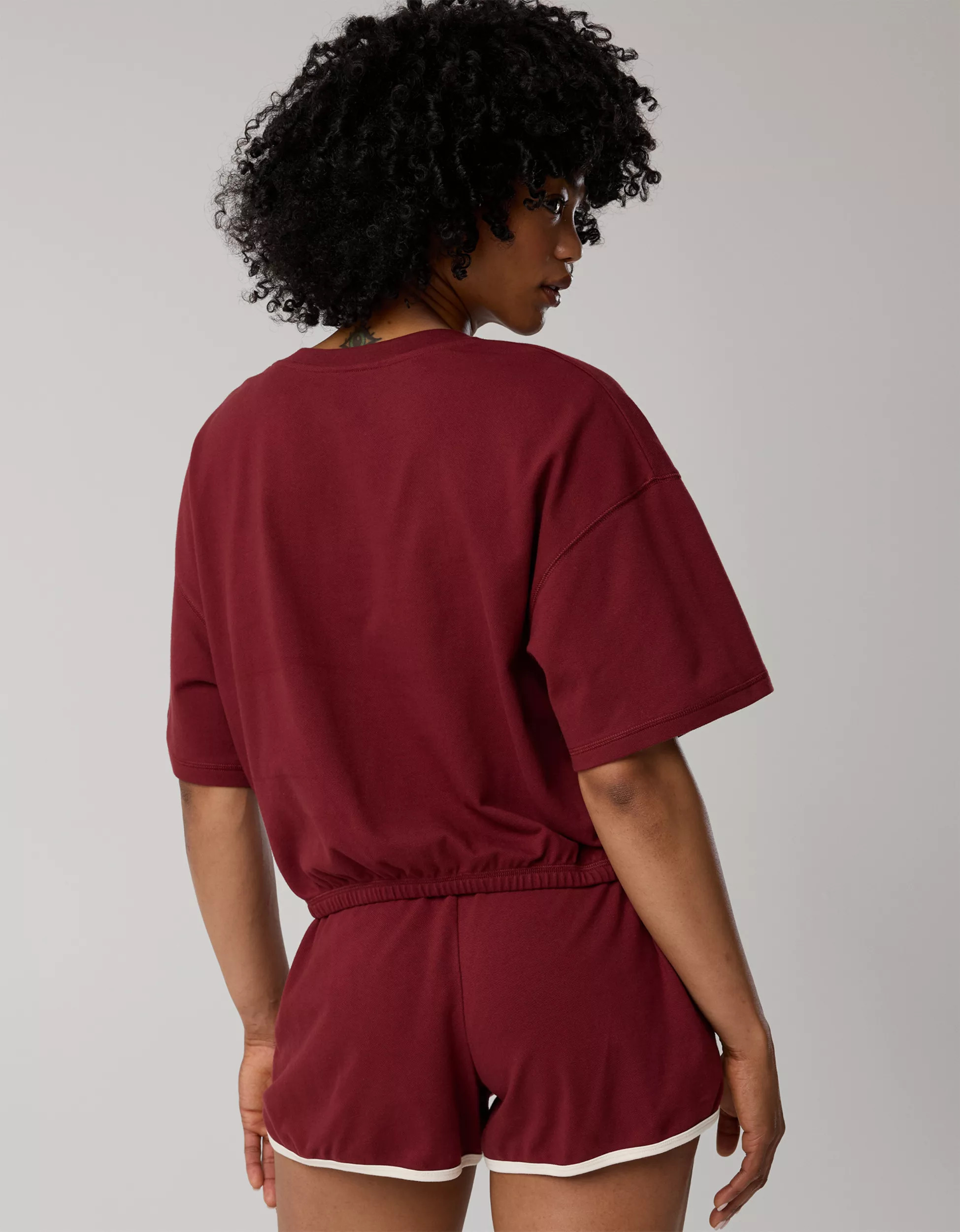 OFFLINE By Aerie Pique Henley Short Sleeve T-Shirt | Aerie