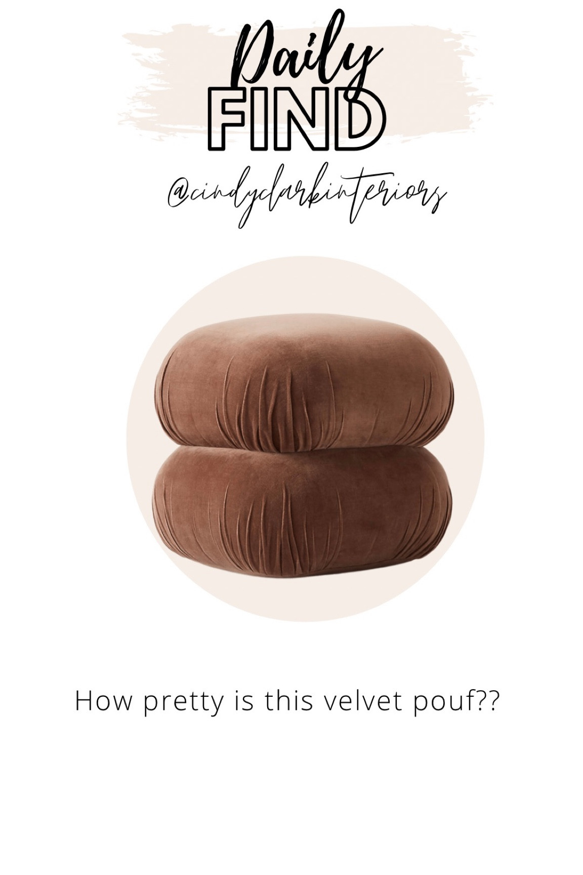Love this velvet pouf, especially the color! 

Fall, poufs, ottoman, CB2

#LTKhome