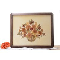Vintage Framed Dried Pressed Flowers Art | Etsy (US)