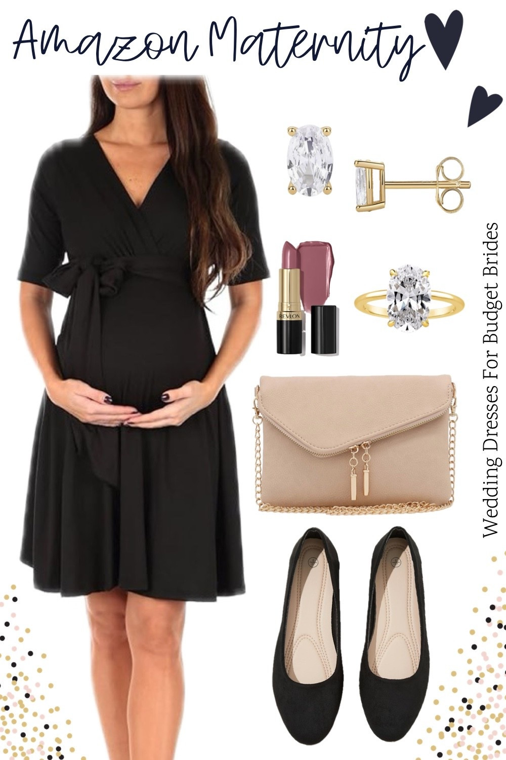 Maternity dress and accessories on Amazon. 

Perfect for a dressy casual wedding guest dress.

Baby shower dress, bridal shower dress, gender reveal dress. 

#LTKBump #LTKBaby #LTKWedding