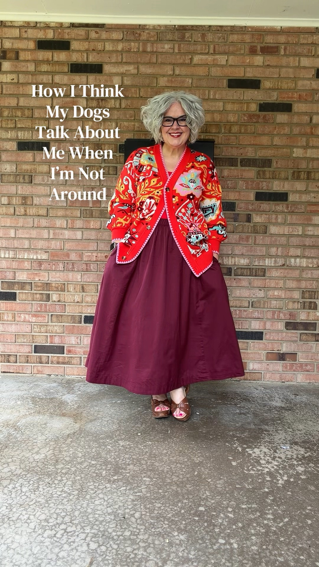 Just hoping my dogs are having great conversations about me at home while I’m at work….😁🐩🗣️💖 Fit in my LTK
#Over50Style #dopaminedressing #over50fashion #ootd #workwear

#LTKootd #LTKOver40 #LTKMidsize