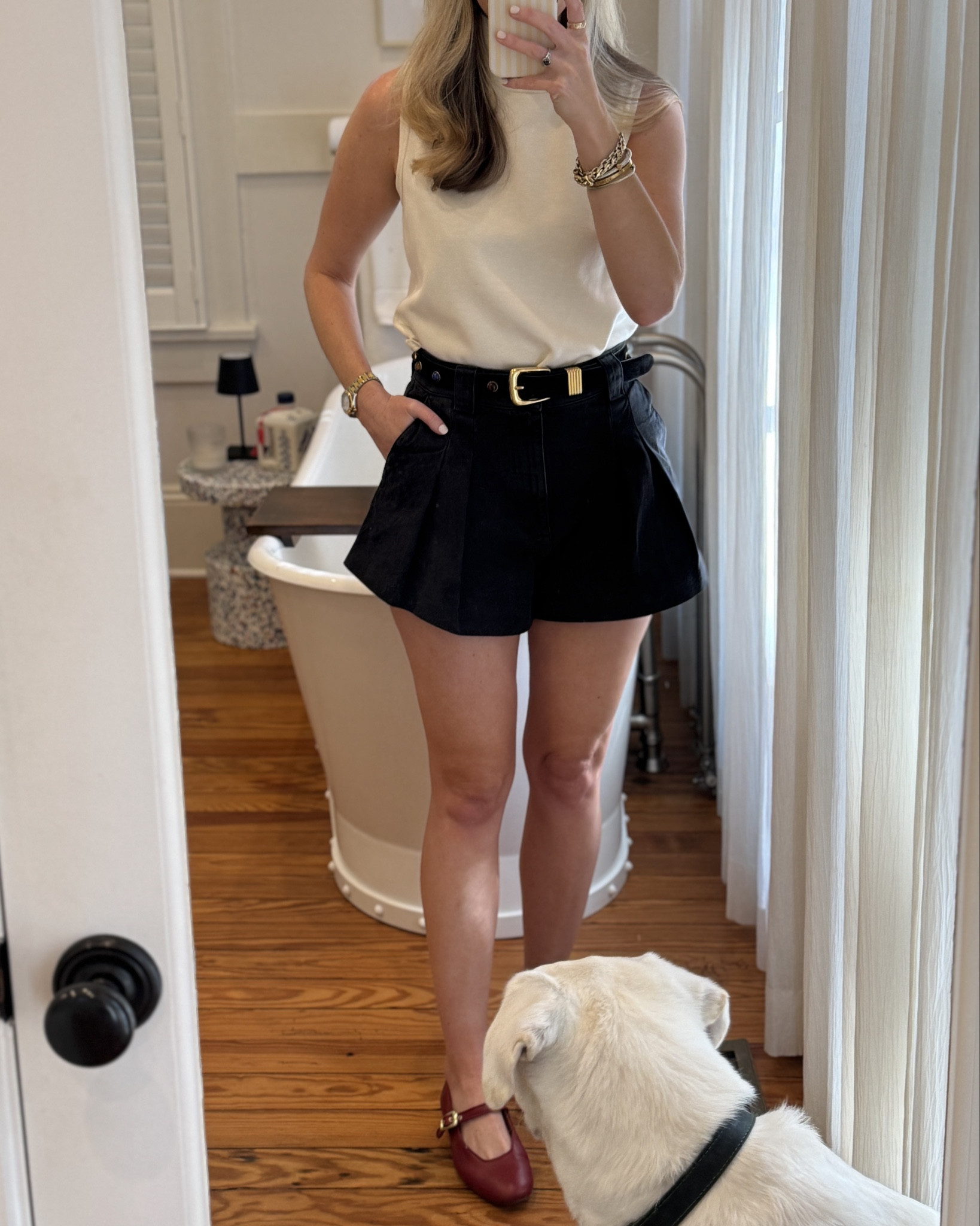 Fit Check Fridays w/ Folly are back!!! ❣️ #fallfinds 

Have been wearing this black shorts on REPEAT! 🔁 

#LTKTravel #LTKStyleTip #LTKSeasonal