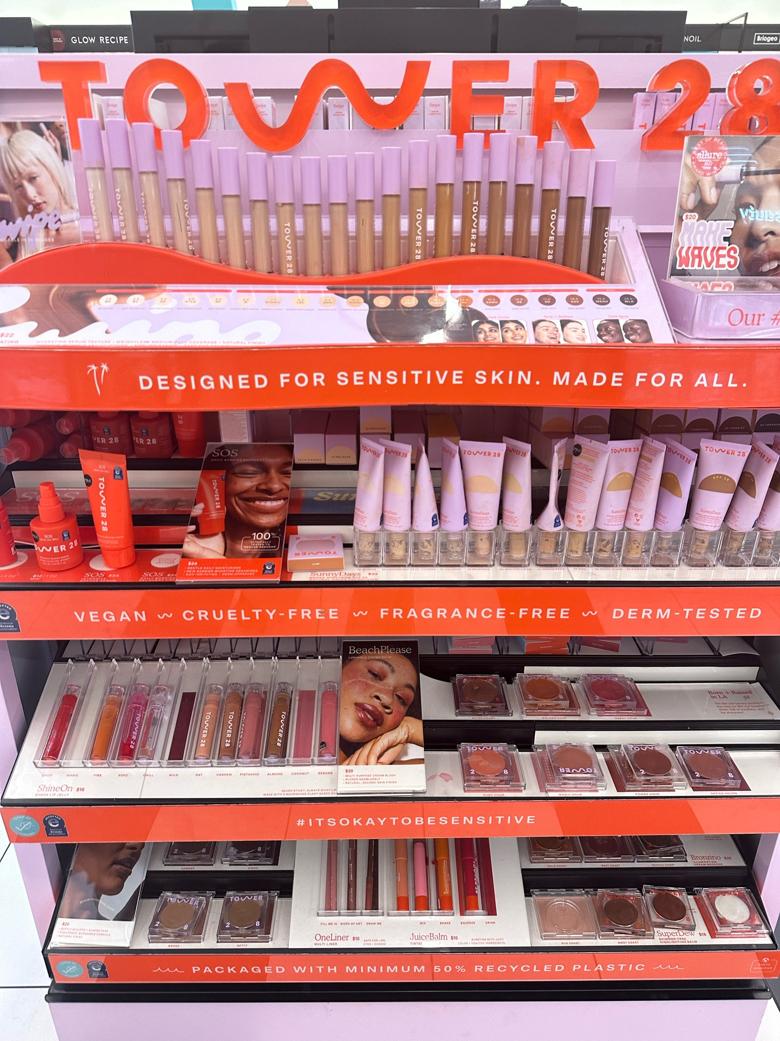 Tower 28 is excellent for sensitive skin and my favorites are the concealer (my match is OC), tinted spf (my match is Pomona), Sculptino (getty) and the mascara (have run through at least 4 tubes…builds volume and length and does not budge!). 🏆

#LTKbeauty #LTKfindsunder50 #LTKHolidaySale