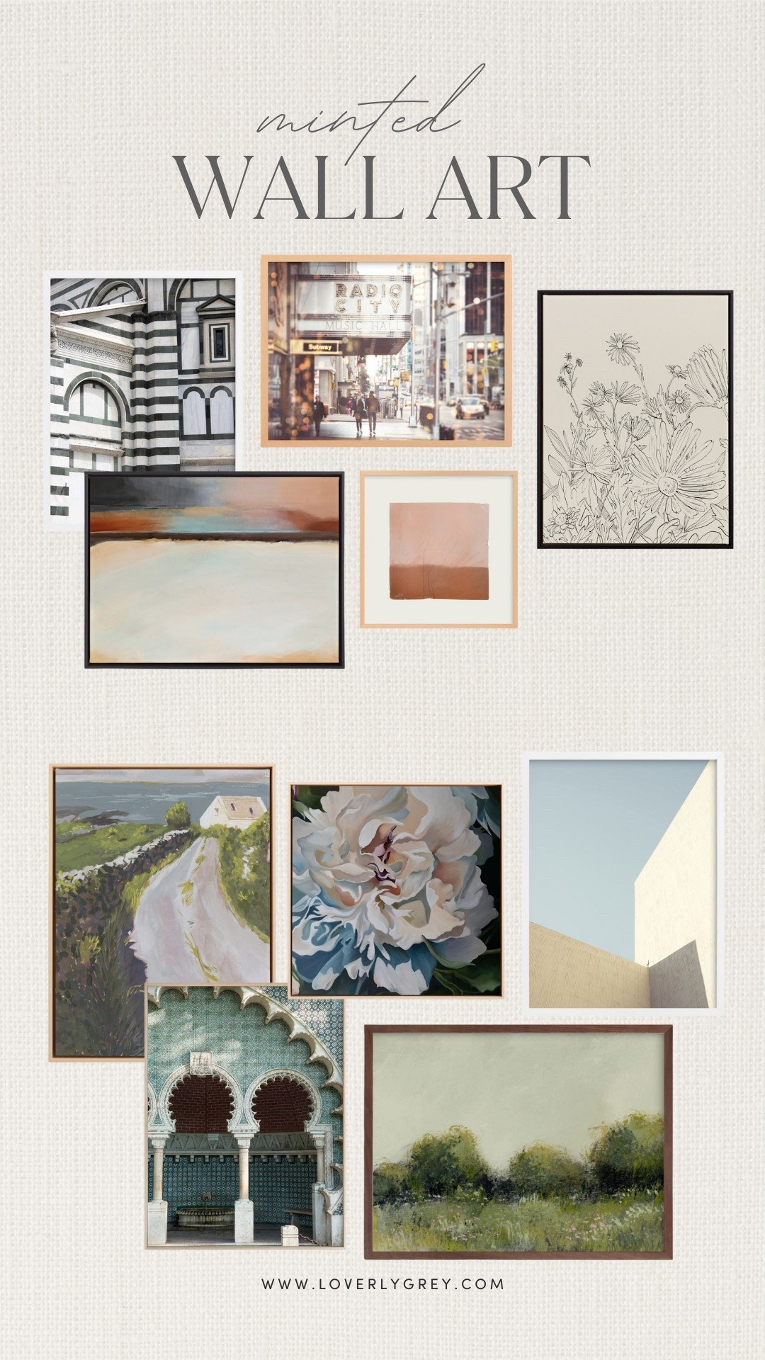 Which gallery wall would you like best in your home? Use code LOVERLYGREY for up to 15% off Minted! @minted #mintedpartner 

#LTKHome