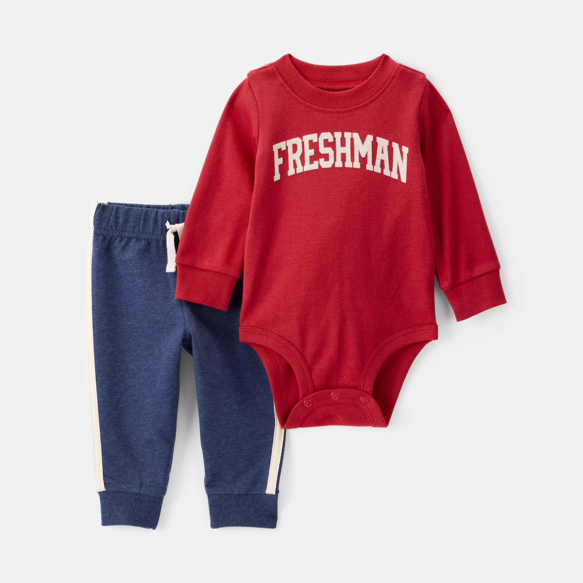 Baby Boy Carter's 2-pc. Long-Sleeve Bodysuit & Pull-On Pant Set | Kohl's