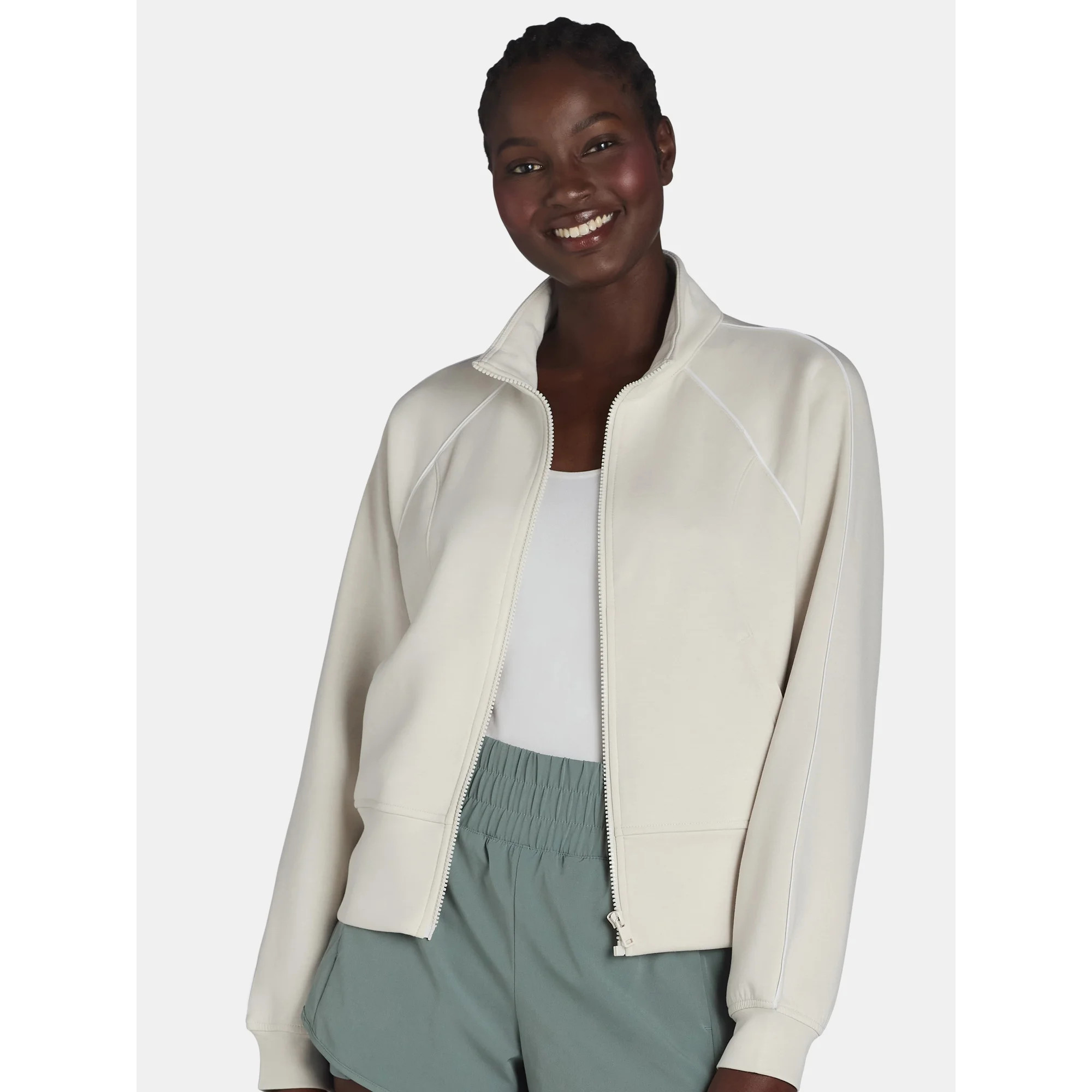 Avia Women's Scuba Knit Track Jacket, Sizes XS – XXXL | Walmart (US)