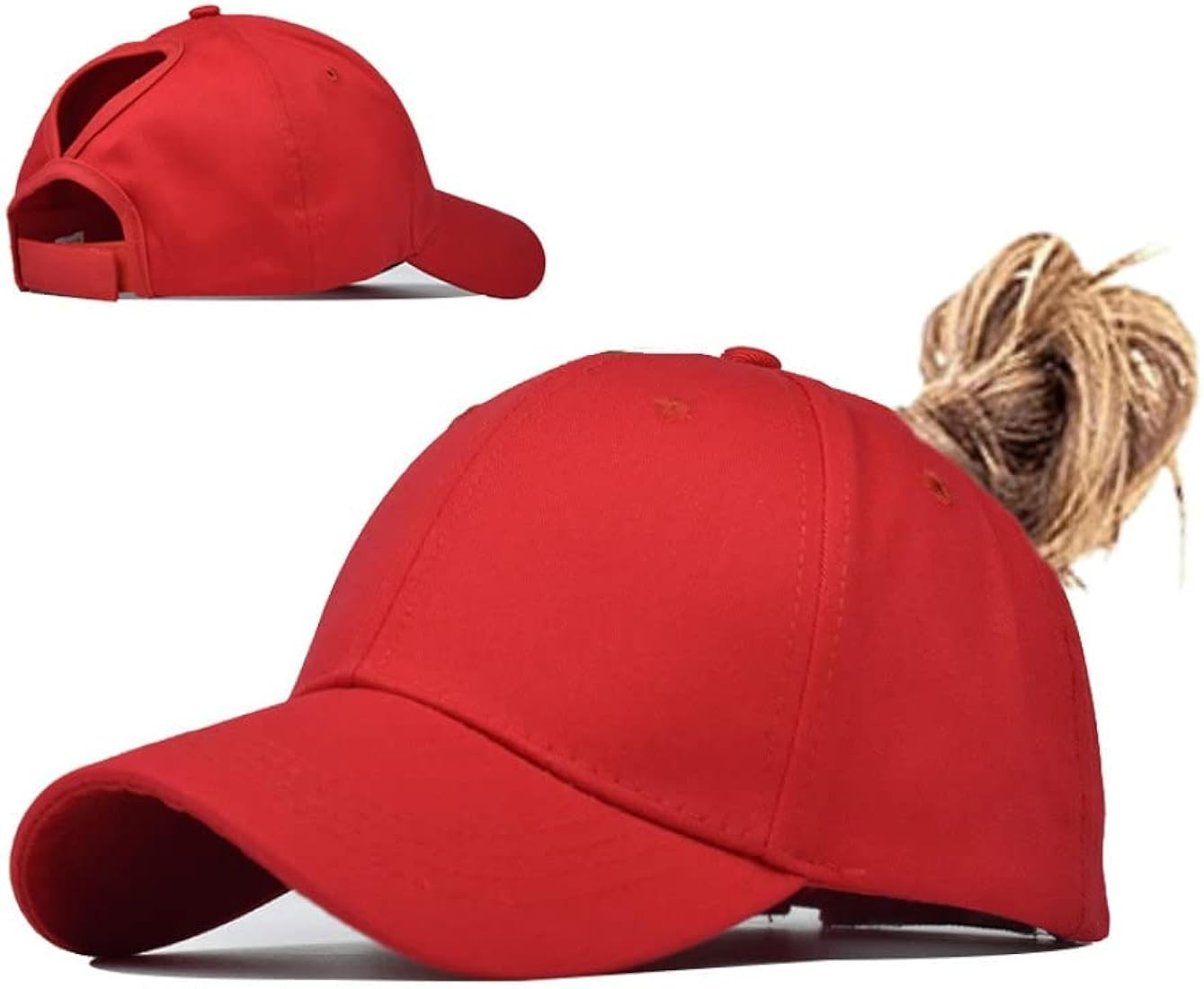 Criss Cross Ponytail Hat Washed Distressed Mesh Womens Baseball Cap Dad Hat Ponytail Hat for Women | Amazon (US)