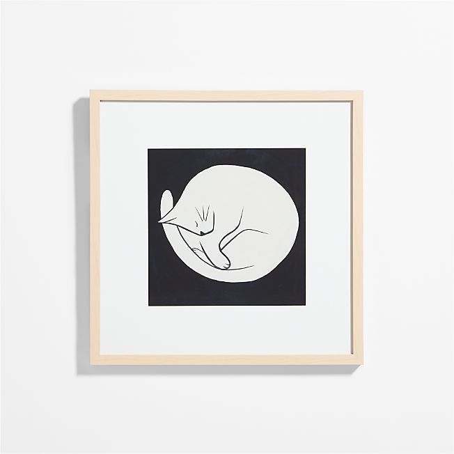 Cat Framed Wall Art Print + Reviews | Crate & Kids | Crate & Barrel