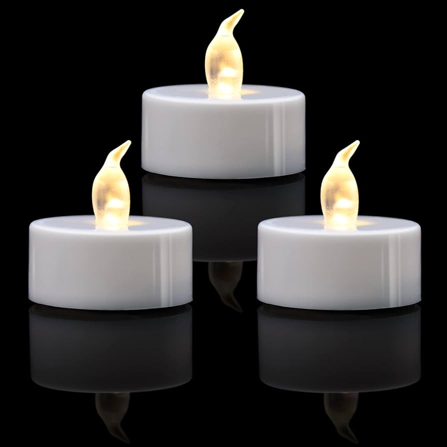 KOABY 12/24/50/100/200/400 Pack Battery Operated Tea Lights Candles, Flickering Flameless LED Lig... | Amazon (US)
