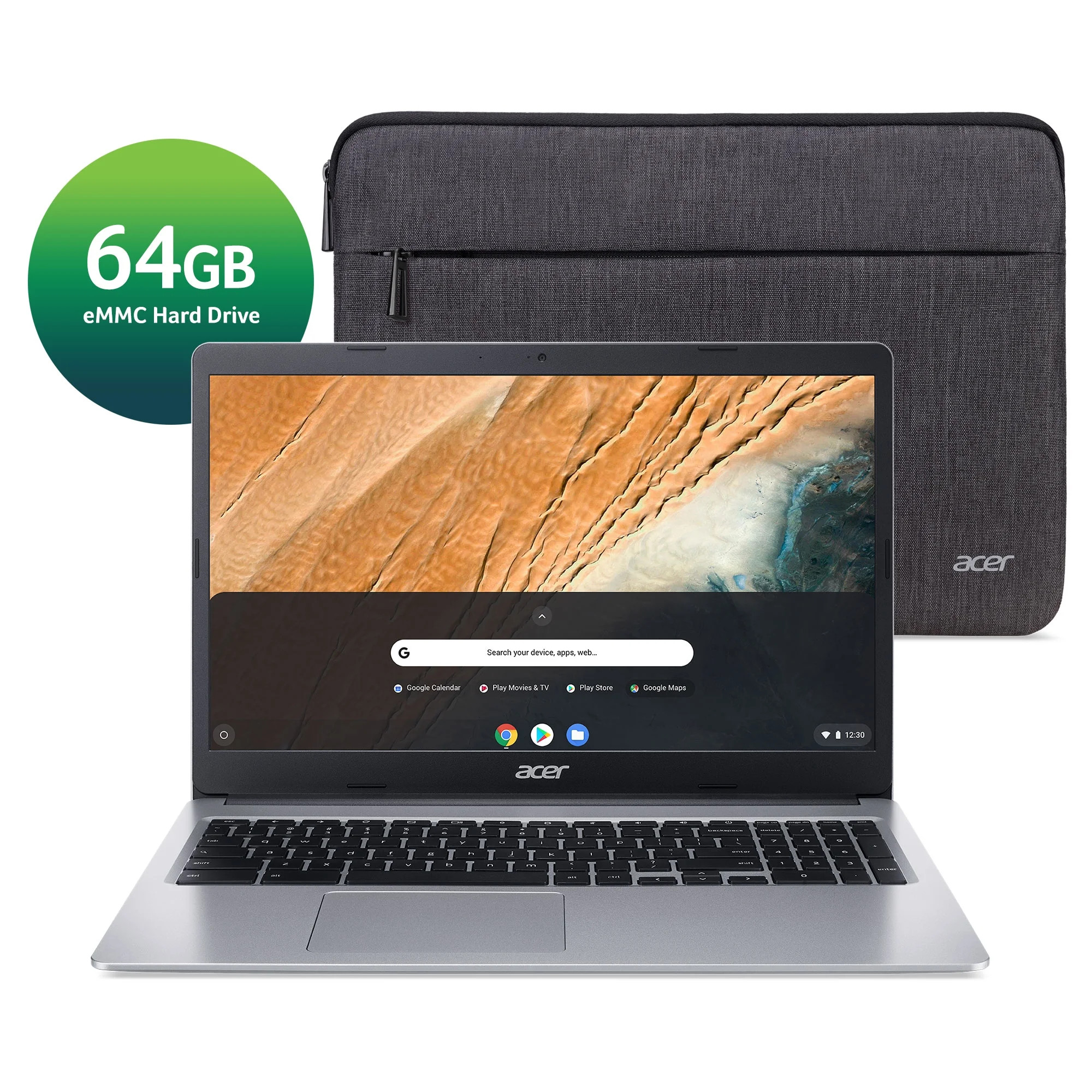 Acer Chromebook 315, 15.6" HD, Intel Celeron N4000, 4GB LPDDR4,Pure Silver, Chrome OS, CB315-3H-C... | Walmart (US)